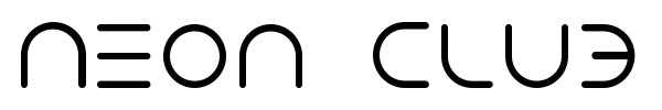 Neon Club Music font preview